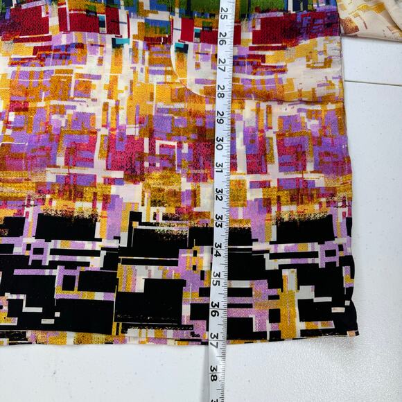 Donna Morgan Silk Abstract Print Colorful Sheath Dress Women's 10 Artsy Business - Picture 10 of 10
